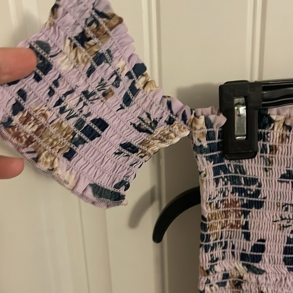 Altar'd State‎ Walk-Through Maxi Skorts/Dress lilac /creams roses women’s size M - Picture 8 of 14